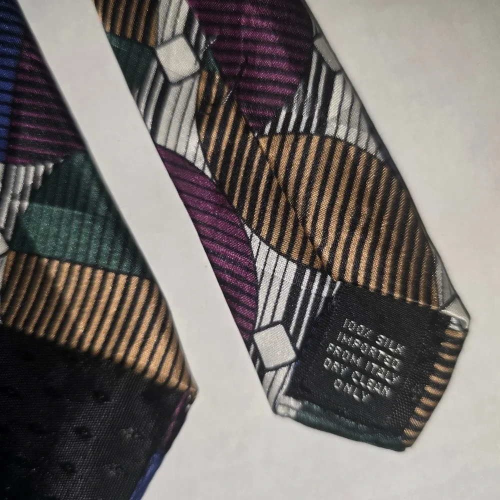 VINTAGE‎ Cezani 100% Silk Imported from Italy Neck Tie Multicolor